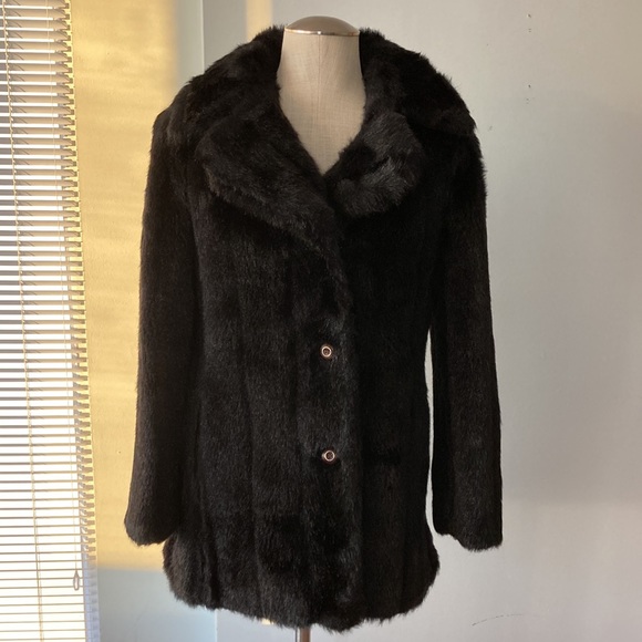 Westfield Jackets & Blazers - Vintage Westfield black faux fur coat